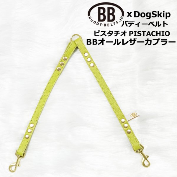 画像1: BB2頭引きオールレザーカプラーSサイズ ピスタチオ・Pistachio (1)