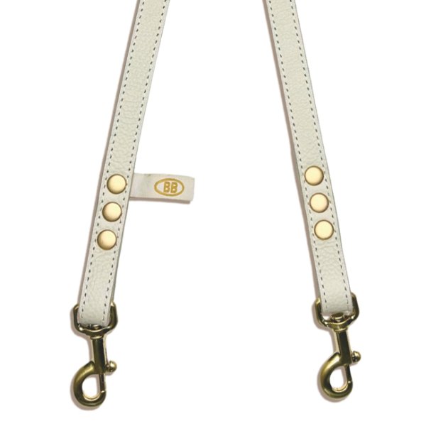 画像2: BB2頭引きオールレザーカプラーSサイズ ミルクティー・MilkTea (2)