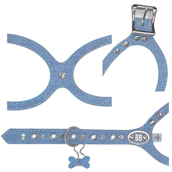 画像4: バディーベルト ハーネス 6号 ダンガリー スワロフスキークリスタル付 Dungaree buddy-belts buddybelts バディーベルト卸販売 バディベルト卸販売 バディーベルト正規輸入代理店 正規店 (4)