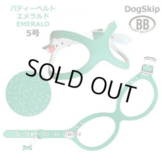 バディベルト　エメラルド　サイズ4 BUDDY BELTS バディベルト ハーネス リード セット＊エメラルド