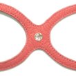画像2: バディーベルトハーネス 3号 コーラルドリーム・CoralDream・スワロフスキークリスタル付 (2)