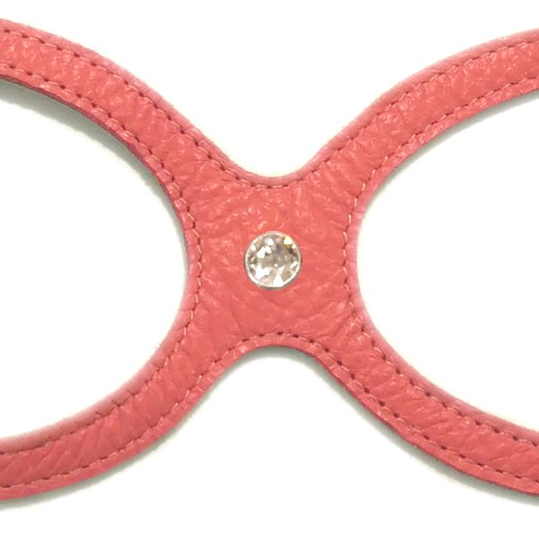 画像2: バディーベルトハーネス 3号 コーラルドリーム・CoralDream・スワロフスキークリスタル付 (2)