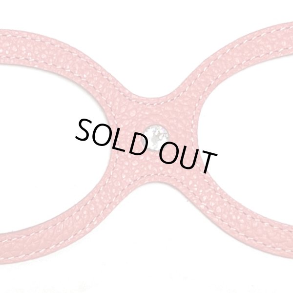 画像2: バディーベルトハーネス 4号 コーラルドリーム・CoralDream・スワロフスキークリスタル付 (2)