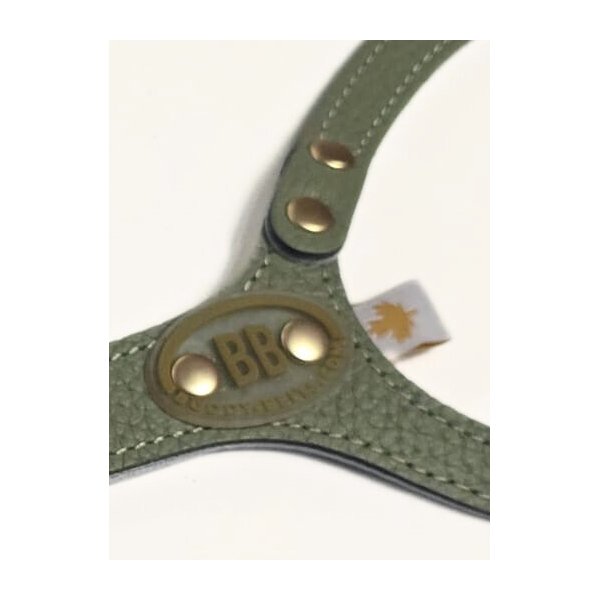 画像4: バディーベルトハーネス 6号 セージ・Sage・スワロフスキークリスタル付 (4)