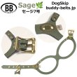 画像1: バディーベルトハーネス 7号 セージ・Sage (1)