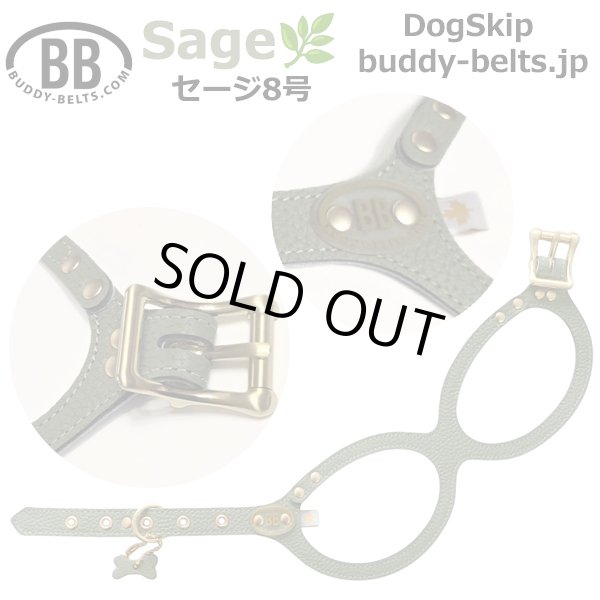 画像1: バディーベルトハーネス 8号 セージ・Sage (1)