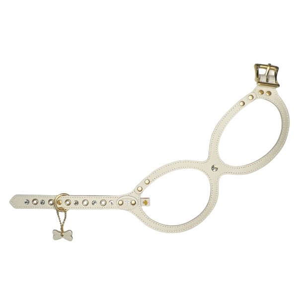 画像3: バディーベルトハーネス 4号 ミルクティー・MilkTea・スワロフスキークリスタル付 (3)