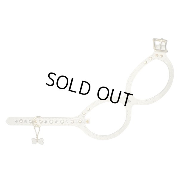 画像3: バディーベルトハーネス 7号 ミルクティー・MilkTea・スワロフスキークリスタル付 (3)