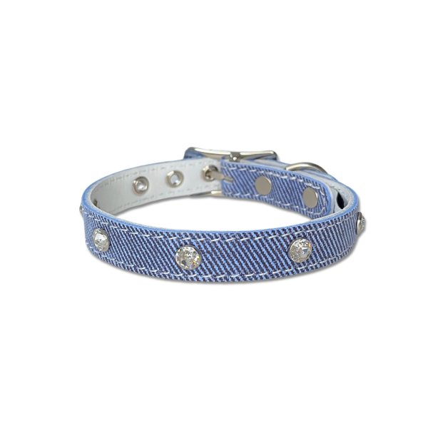 画像5: BB 首輪 ダンガリー 3号 スワロフスキークリスタル付 Dungaree ID カラー バディーベルト buddybelt バディベルト (5)