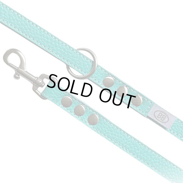 画像2: BBオールレザーリードSサイズ ロビンズエッグブルー Robin's Egg Blue バディベルト BUDDYBELT バディーベルト犬 犬用 ペット ドッグ リード バディーベルト正規輸入代理店 正規店 (2)