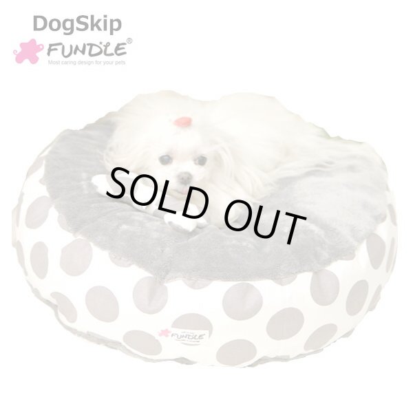 画像1: 犬用 猫用 ファンドルベッド カドラー マーシービッグドット水玉ベッド 小型犬 FUNDLE (1)