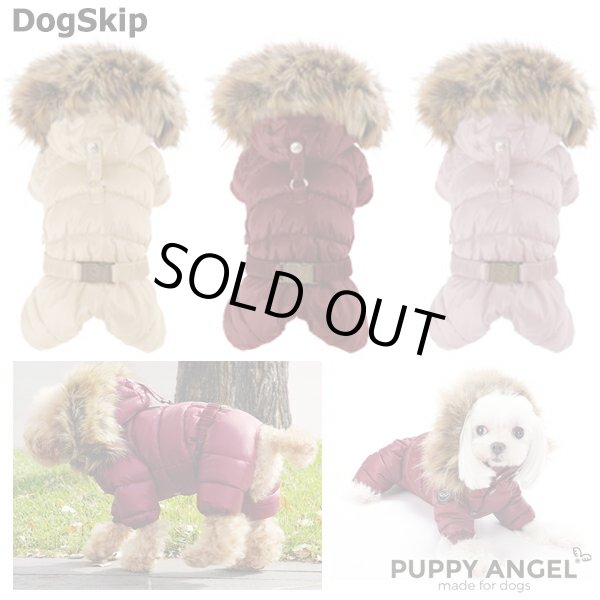 画像1: 犬用 女の子用 PAダブルボダンパデッドオールインワン オーバー-ル つなぎ / S,SM,M,ML,L,XLサイズ パピーエンジェル 洋服 ドッグウェア 小型犬 犬 Puppy Angel(R) Double Padding Overalls (All Cover, For Girls) (1)