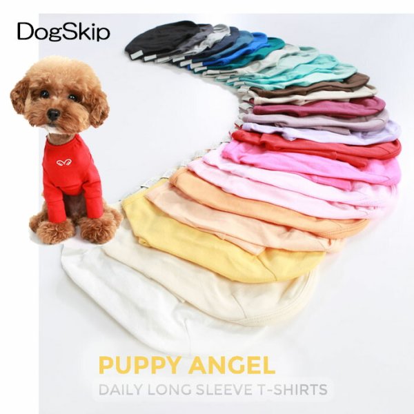 画像1: PAデイリーロングスリーブTシャツ 全31色 2XL,3XLサイズ パピーエンジェル PUPPYANGEL 犬用 (1)