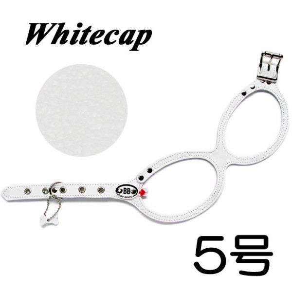 画像1: 胴輪 ハーネス バディベルト 5号 ホワイトキャップ Whitecap ペット 犬 レザー 本革 BUDDYBELT バディーベルト 犬用 ドッグ バディーベルト正規輸入代理店 正規店 (1)