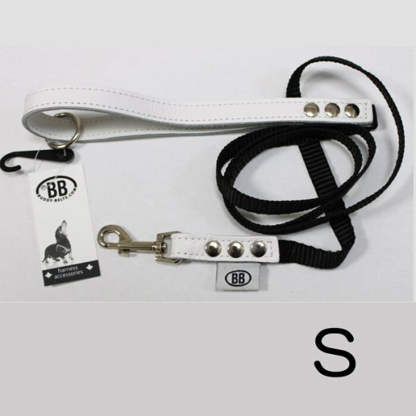 画像1: BBアクセントレザーナイロンリードSサイズ ホワイトキャップ Whitecap バディーベルト BUDDY BELT BUDDYBELT 犬用リード 犬 犬用 ペット ドッグ バディーベルト正規輸入代理店 正規店 (1)