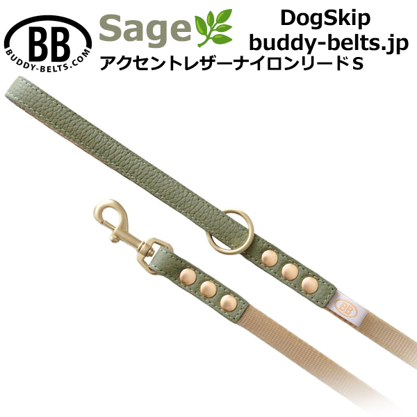 BBアクセントナイロンリードSサイズ セージ Sage